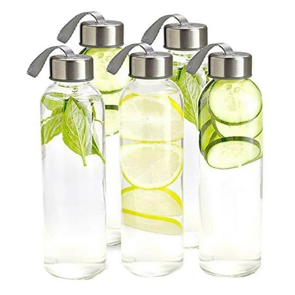 Bình thủy tinh cao cấp 500ml có dây xách Bình thủy tinh cao cấp 500ml có dây xách